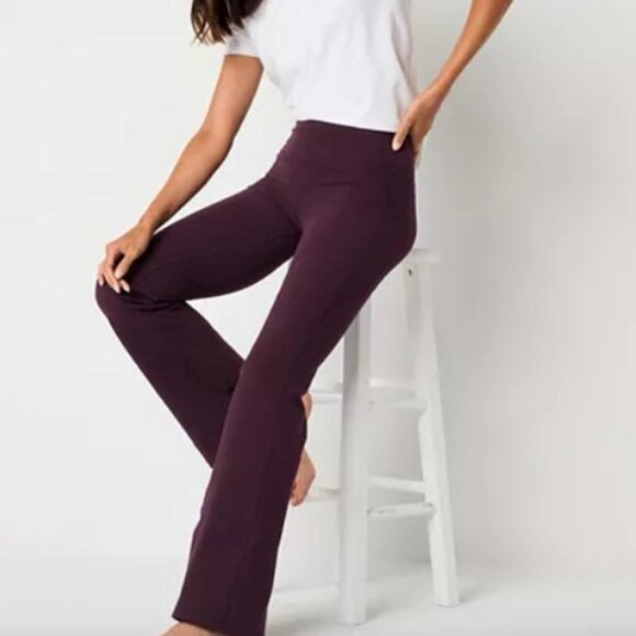 Xersion EverPerform Womens High Rise Yoga Pant, Medium, Purple - Picture 1 of 2